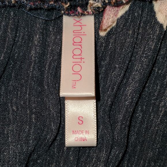 Xhilaration Maxi Floral Flowy Off the Shoulder Elastic Waist Dress Size Small - Picture 6 of 6